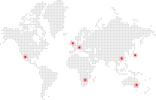 mapa świata z kropek